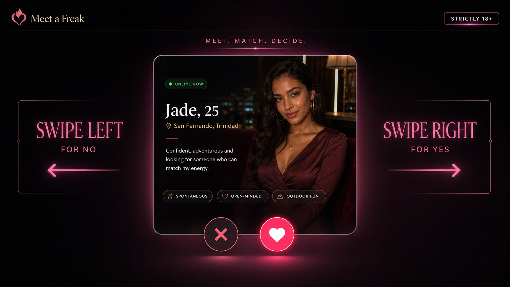 Meet A Freak matching experience